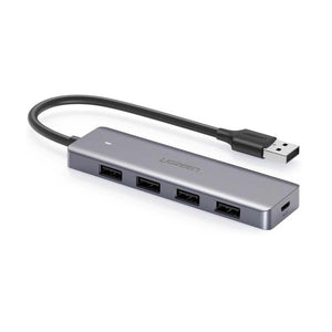 UGREEN Ultra Slim 4 - Port USB 3 Hub with - 5Gbps - Data Transfer & Power Port - Zayoom
