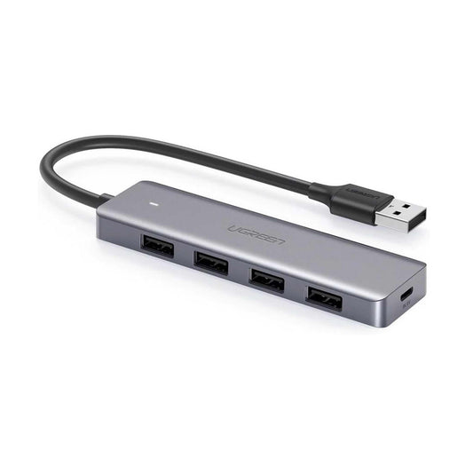 UGREEN Ultra Slim 4 - Port USB 3 Hub with - 5Gbps - Data Transfer & Power Port