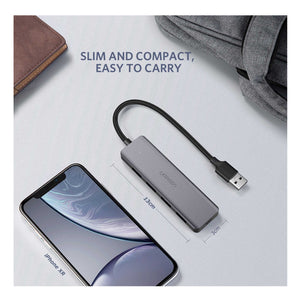UGREEN Ultra Slim 4 - Port USB 3 Hub with - 5Gbps - Data Transfer & Power Port - Zayoom