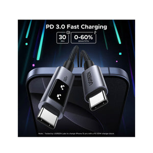 UGREEN Uno USB-C to USB-C PD Fast Charging Cable 3m - Zayoom