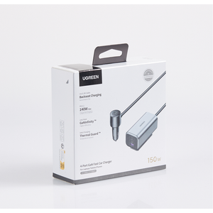 UGREEN 150W 4-Port GaN Fast Car Charger