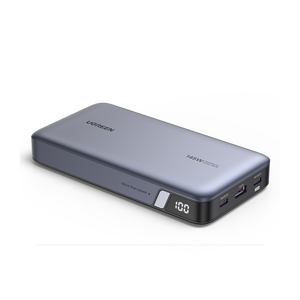UGREEN 25000mAh 145W Power Bank With Built-in Cable - Black