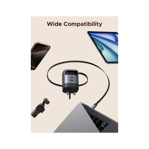 UGREEN 65W GaN Fast Retractable Cable 65826-GY X615 - ASIS