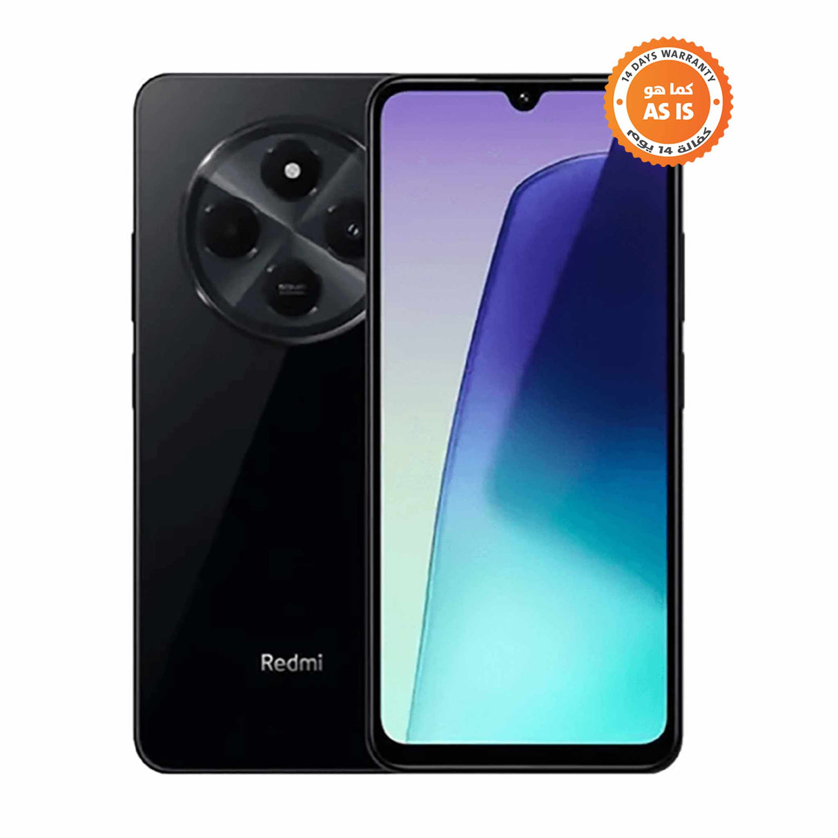 شاومي ريدمي - 14سي - 4 جيجا رام - 128 جيجا روم - موبايل - اسود - كما هو