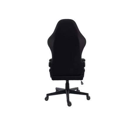 Black Bull Fabric Gaming Chair With Adjustable Headrest and Moveable Armrest - Black