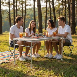 Picnic Set - Folding Table With 4 Chairs Table