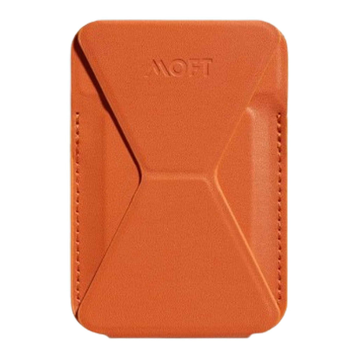 MOFT Snap-On iPhone Stand & Wallet - Orange - Zayoom