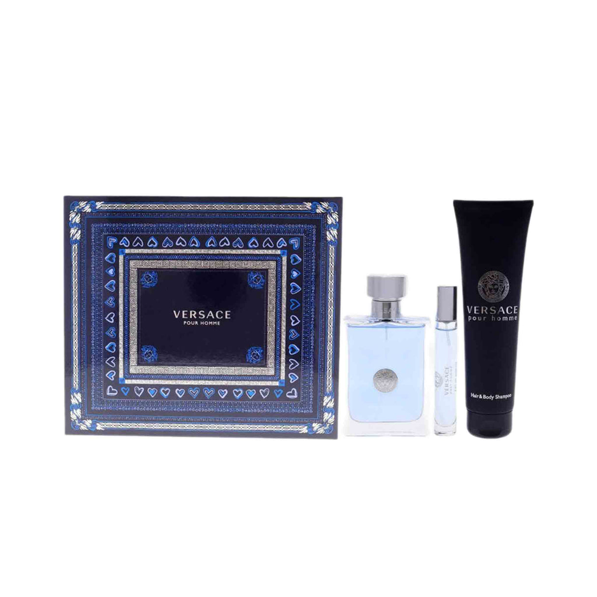 Versace Homme Edt For Men 100 Ml 3 Pcs Set