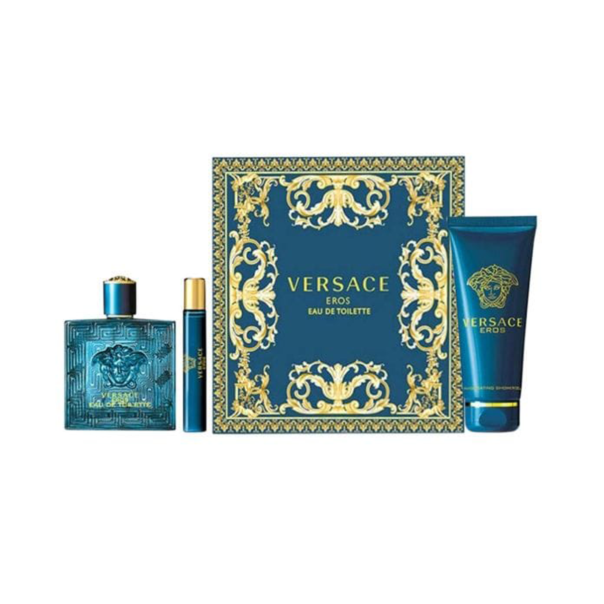 Versace Eros Edt For Men 100 Ml/G 3 Pc Set