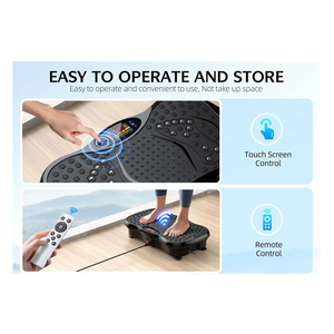 Black Bull Vibration Plate Exercise Machine Carbon Fibre Vibration Plate