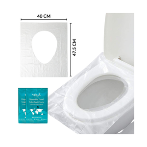 Voya Portable Toilet Seat Covers 50 Pieces Wrapped Individually