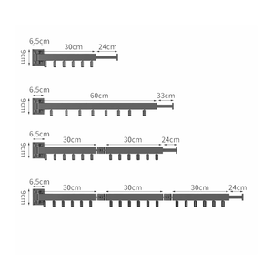 Wall-Mounted Metal Triple Foldable Clothes Drying Rack with Extension Rod, Push-Pull Design, 180° Rotation, and Punch-Free Installation
