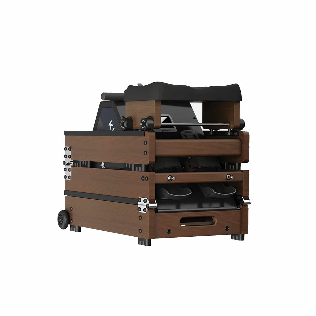 Kingsmith Water Rowing Machine WR20,  With Tri-Fold Patent, Water Resistance - Walnut Color