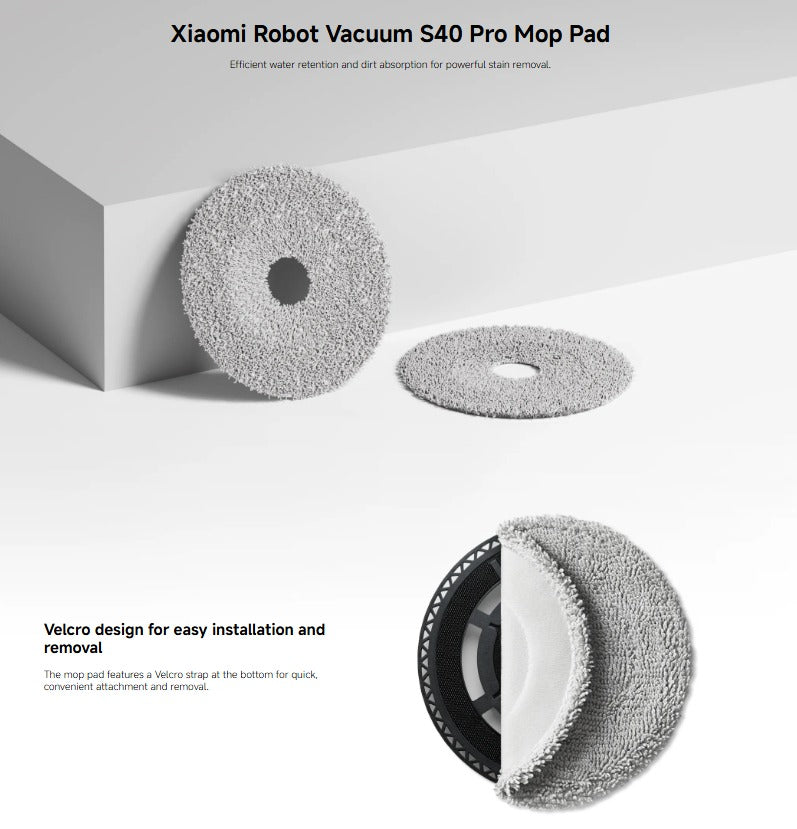Xiaomi Robot Vacuum S40 Pro/H50 Pro/H50 Mop Pad