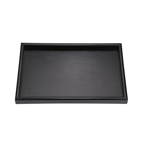 Wooden Serving Trays Set of 3 - Black