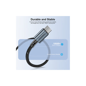 Choetech - USB-C to USB-C PD60W Cable 1.2 M - black - Zayoom