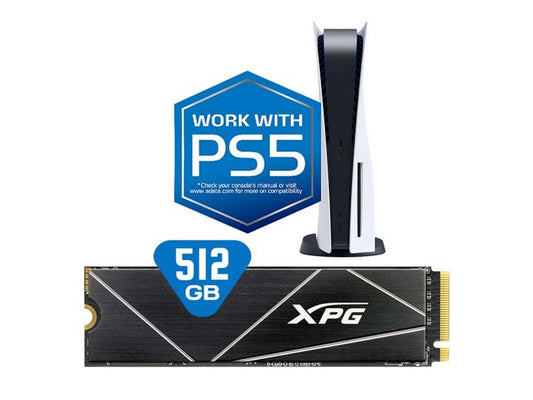 XPG Gammix S70 Blade 512GB SSD Compatible with PS5 Internal Solid State Drive - Black