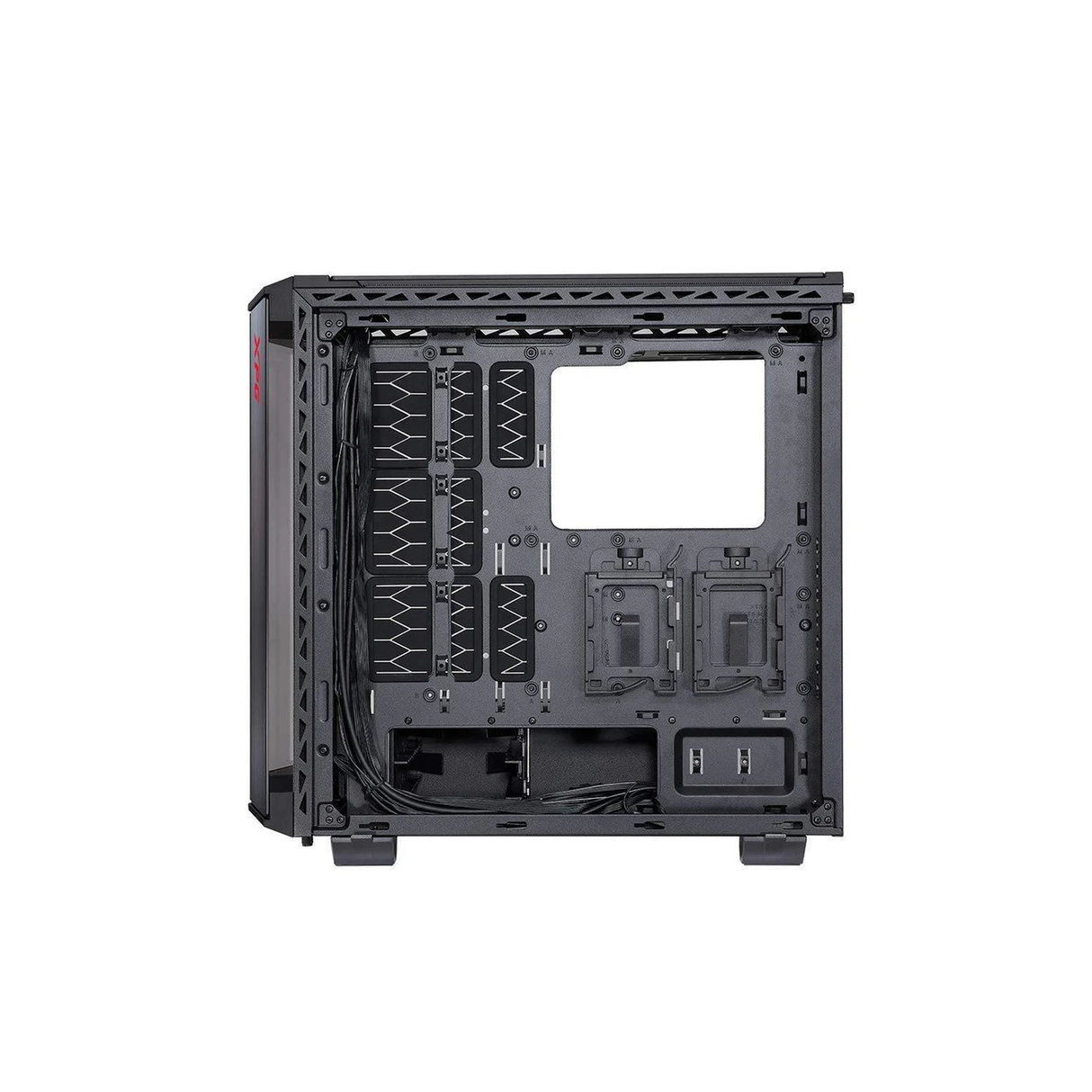 XPG BATTLECRUISER Super ATX Mid Tower Gaming PC Case - Black (4 ARGB Fans Included)