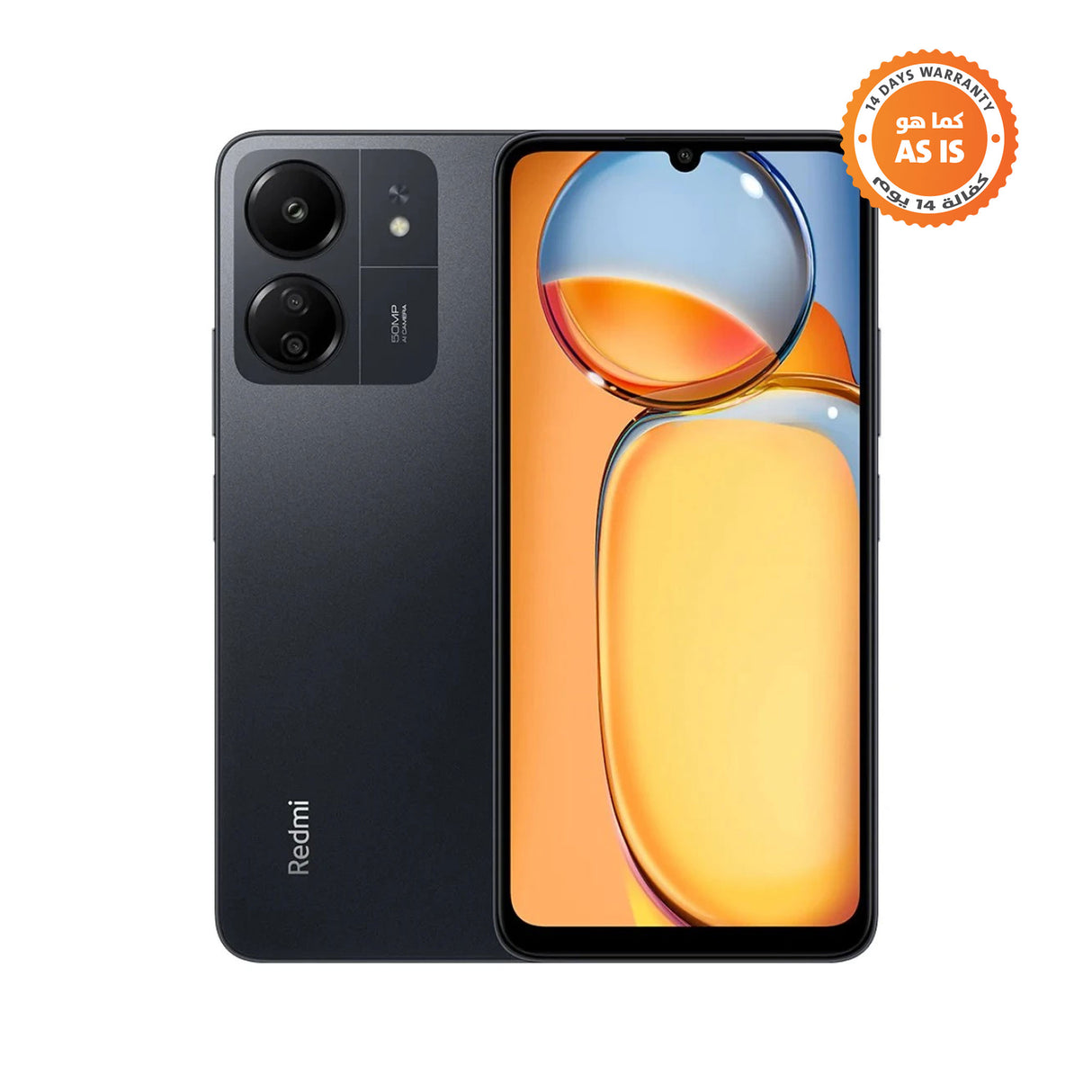 Xiaomi Redmi 13C - 8GB RAM 256GB ROM - Mobile Phone - Midnight Black (AS-IS) - Open Box