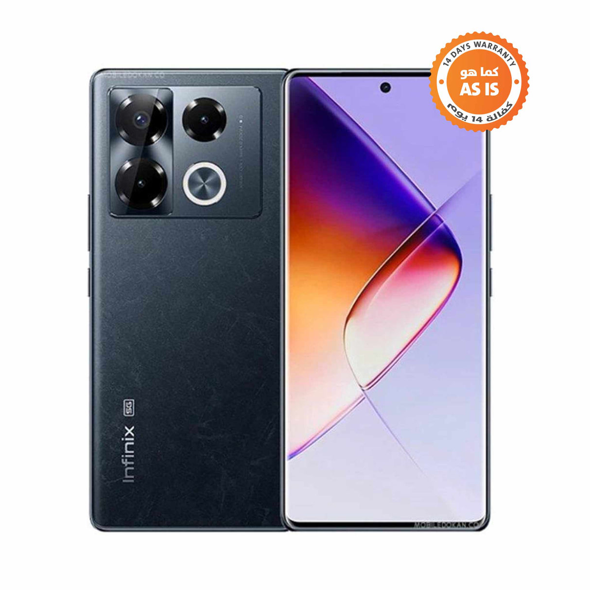 Infinix Note 40 Pro+ - 5G - 12GB RAM - 256GB ROM - Mobile Phone - Black - ASIS