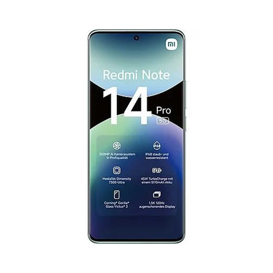 Xiaomi Redmi Note 14 Pro - 5G - Coral Green - 12GB RAM 512GB ROM + Redmi Buds 6 Active - Transparent powder