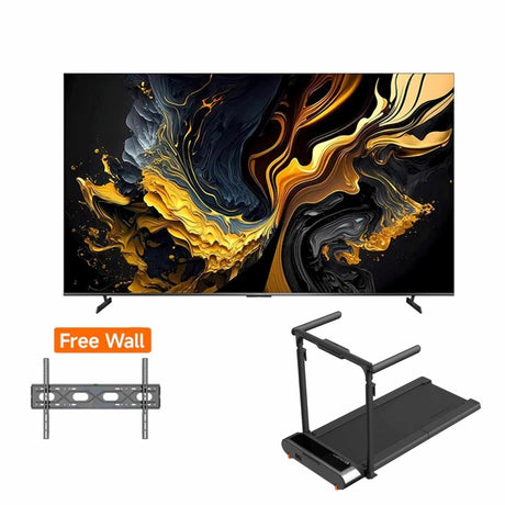 Xiaomi TV A Max 100 Inch QLED 4K Ultra HD Smart Google TV 144Hz Dolby Vision With Wall and Treadmill