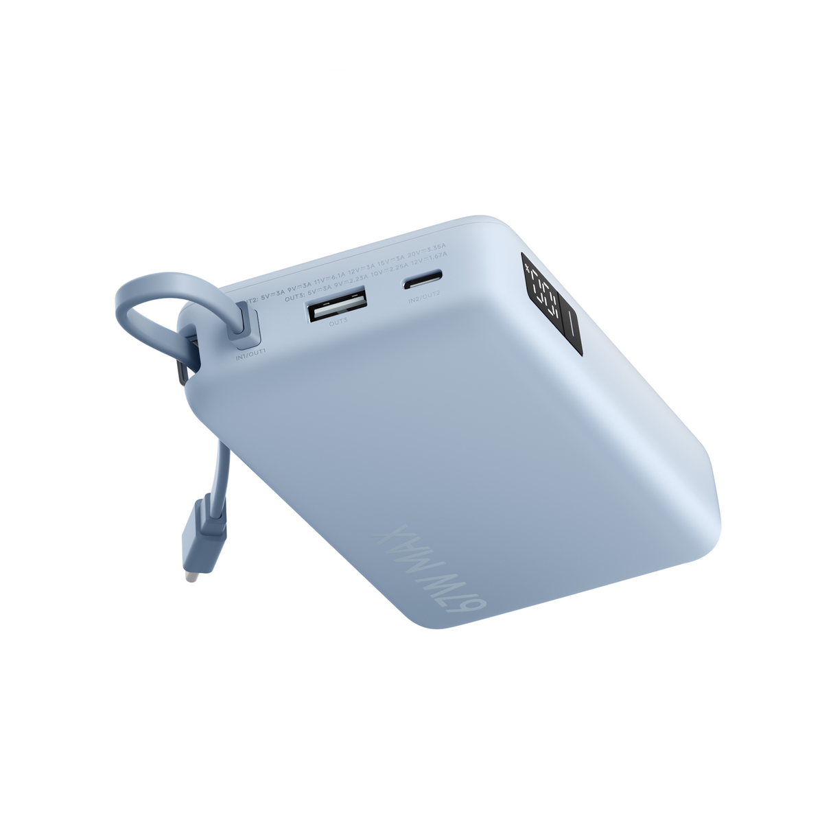 Xiaomi 67W Power Bank 20000 (Integrated Cable) - Ice Blue