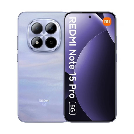 شاومي ريدمي نوت 15 برو 5جي – ذاكرة 12 جيجابايت + سعة تخزين 256 جيجابايت – موبايل – بنفسجي ضبابي