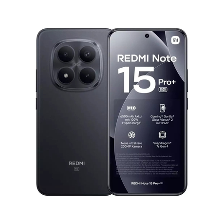 شاومي ريدمي نوت 15 برو +5جي – ذاكرة 12 جيجابايت + سعة تخزين 512 جيجابايت – موبايل – أسود
