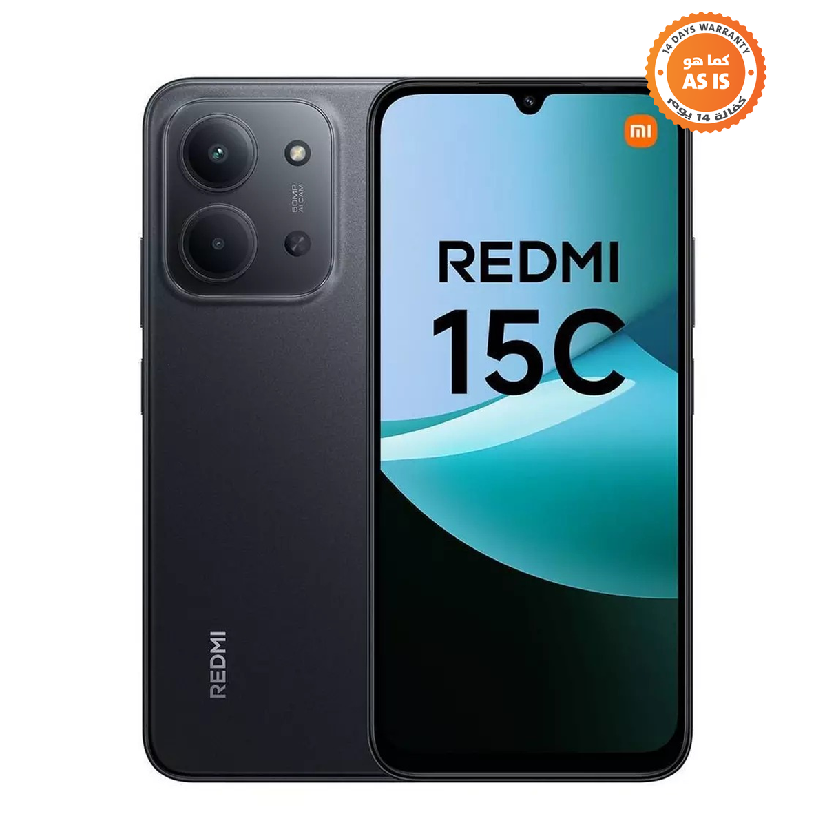 Xiaomi Redmi 15C 5G Phone 6.9Inch 8GB RAM - 256GB - Black - ASIS