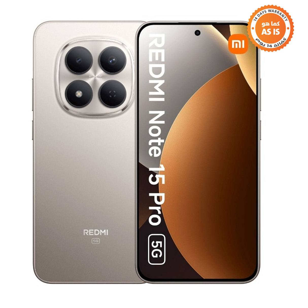Xiaomi Redmi Note 15 Pro 5G - 12GB - 256GB - Mobile - Titanium Color - ASIS