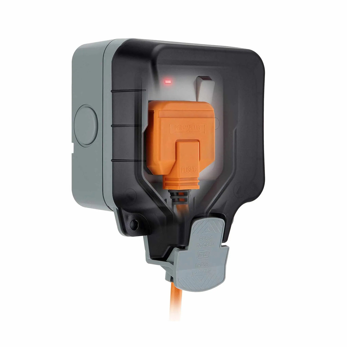 بي جي مقبس مقاوم للماء  13A 1G مع مفتاح