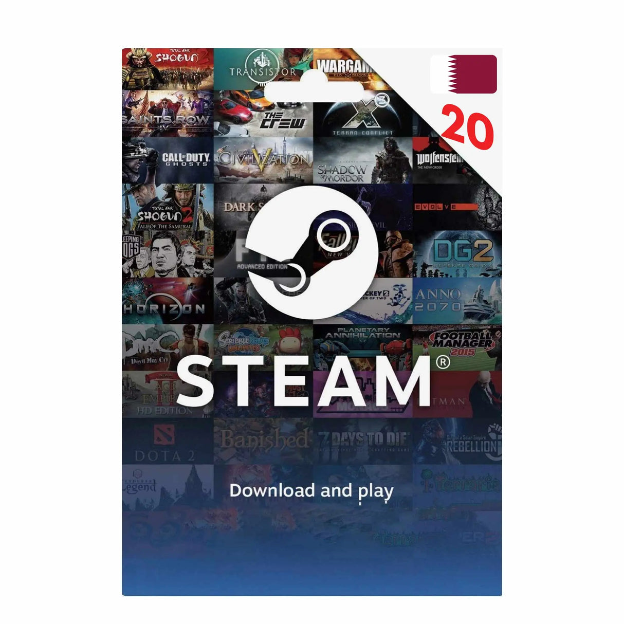 Steam Wallet Pin 20 QAT