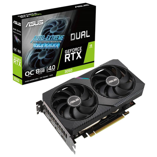 ASUS Dual GeForce RTX 3050 OC Edition 8GB GDDR6 Graphics Card - Black