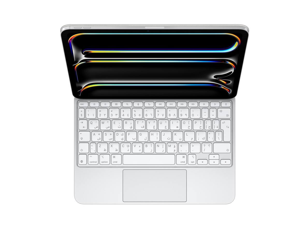 Apple iPad Pro Magic Keyboard 13‑inch M4 2024 - Arabic - White