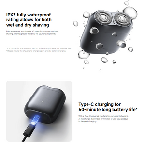 Xiaomi Compact & Portable Smart Electric Shaver - Grey