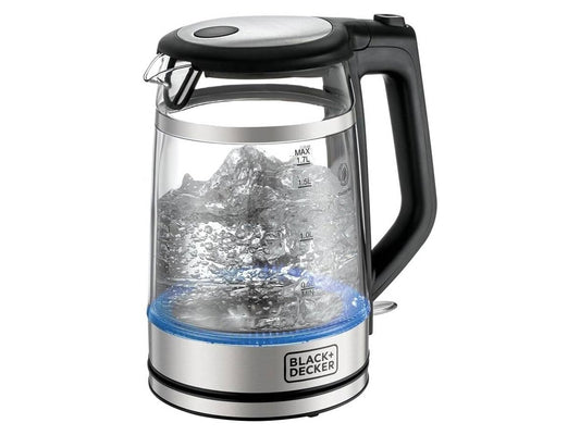 BLACK+DECKER Glass Kettle Double Wall 1.7L - 2200W