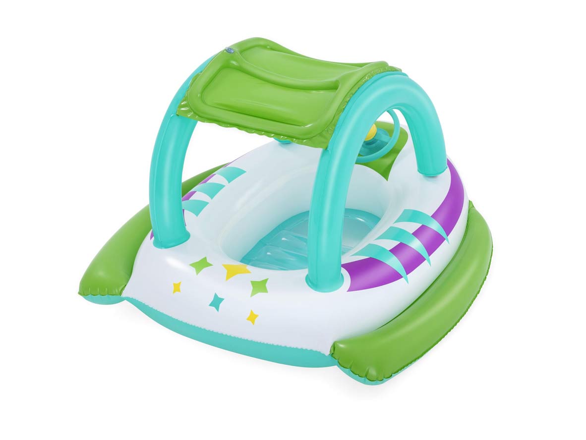 Bestway - 1.07m X 1.12m Space Splash Baby Boat - Age 3+ - Zayoom