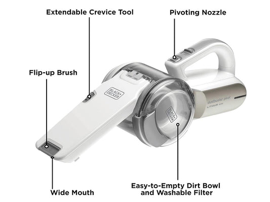 BLACK+DECKER Pivot Handheld Dustbuster 14.4V - (27.5 AW)