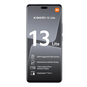 Xiaomi 13 Lite - 8GB RAM - 256GB ROM - Mobile Phone - Lite Black - Zayoom