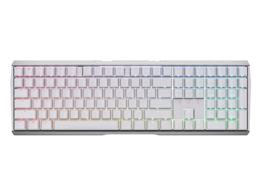 CHERRY MX 3.0S Silent Red Switch RGB Wireless Mechanical Gaming Keyboard - White