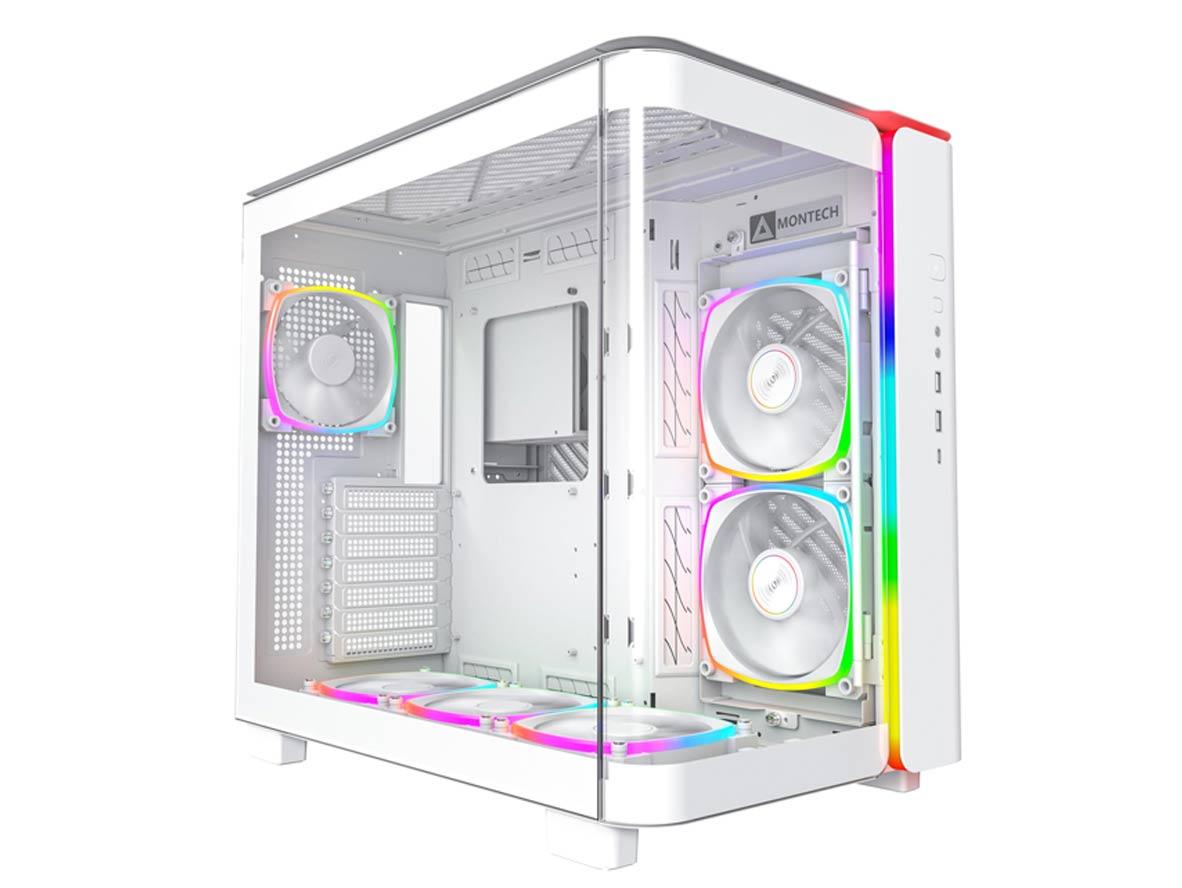 Montech KING95 Pro Mid-Tower PC Chassis - White - Zayoom