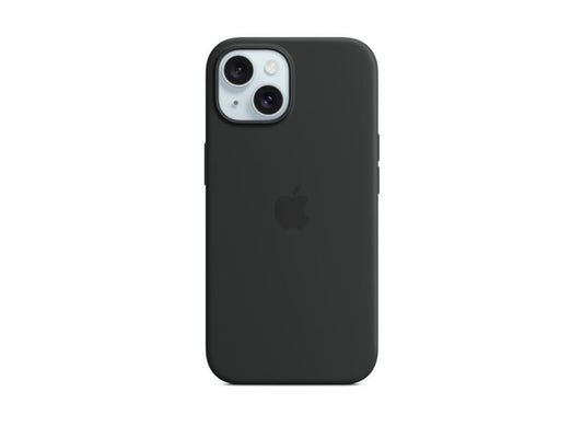 Apple iPhone 15 Silicone Case with MagSafe - Black