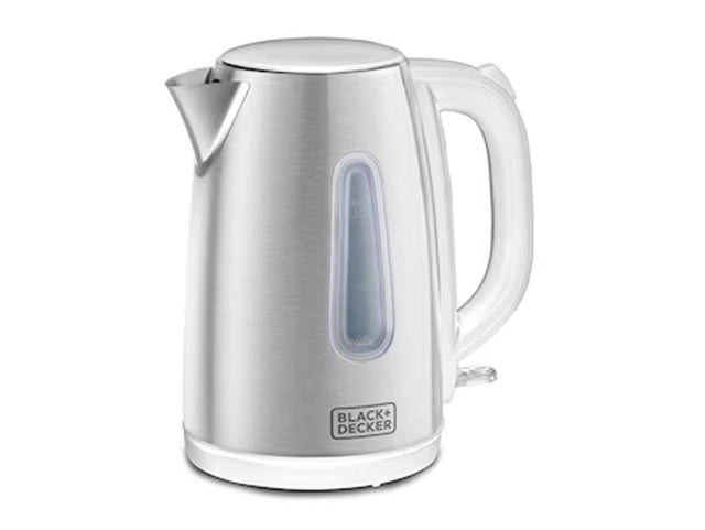 Black+Decker Concealed Stainless Steel Kettle 1.7L 2000W - White - Zayoom