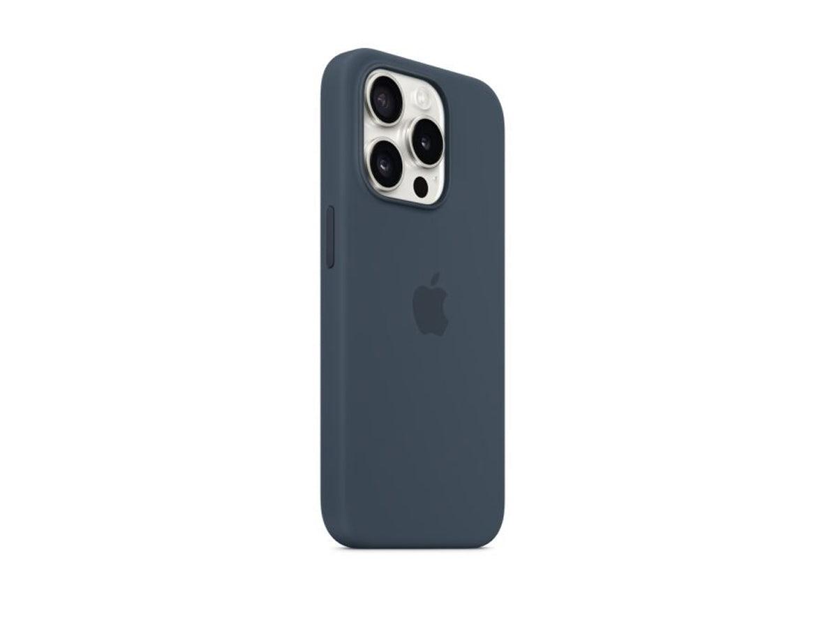 Apple iPhone 15 Pro Max Silicone Case with MagSafe Storm Blue - Zayoom