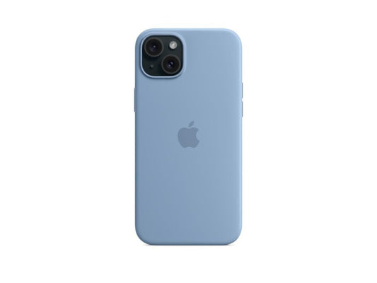 Apple iPhone 15 Plus Silicone Case with MagSafe Winter Blue