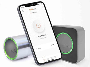 Bold Smart Cylinder Lock SX33 Silver with Bold connect - Zayoom