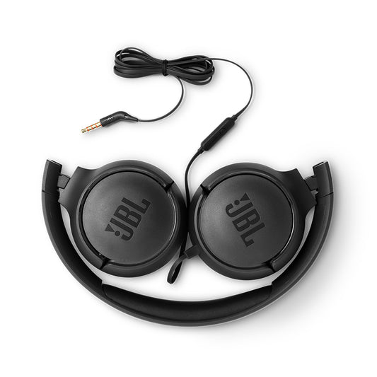 JBL Tune 500 Wired On-Ear Headphones - Black