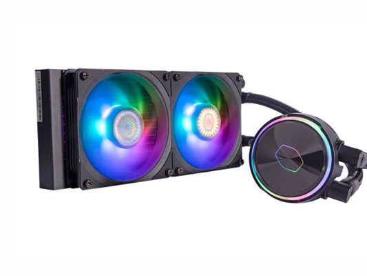 Cooler Master PL240 Flux ARGB CPU Liquid Cooler - Black