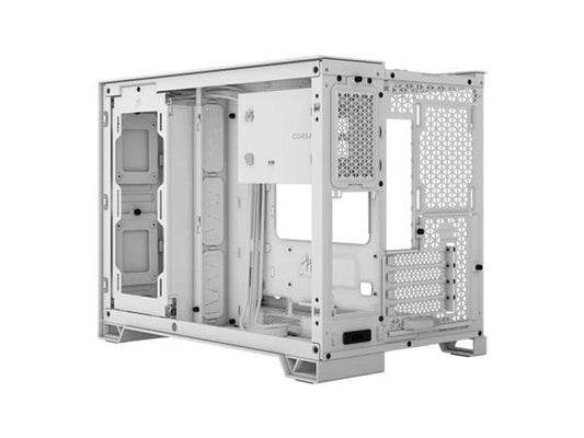 Corsair 2500D Airflow Mid-Tower Dual Chamber PC Case - White